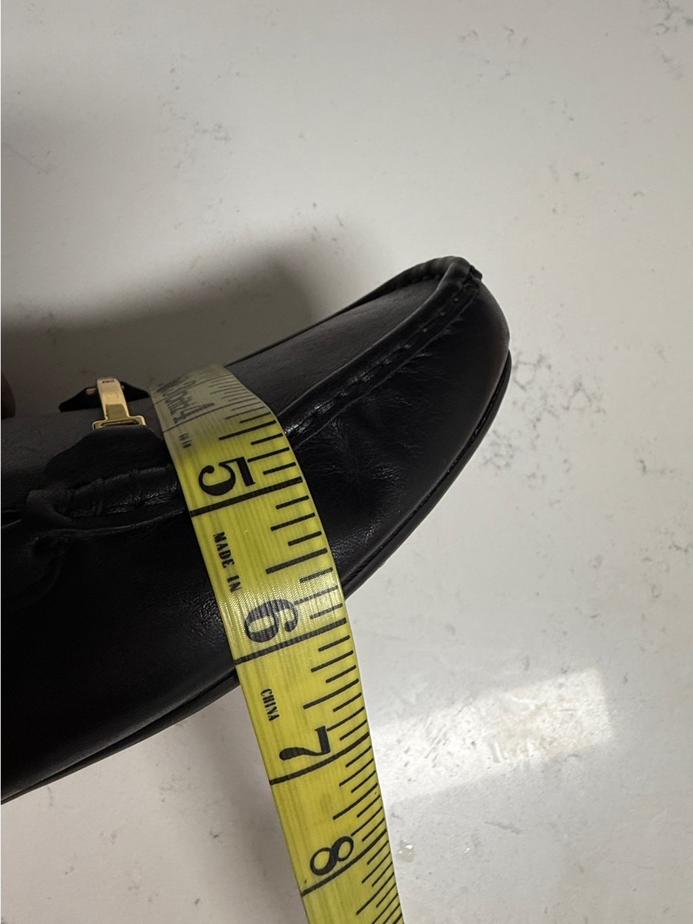 Briony Lauren Ralph Lauren Black Leather Loafers with Gold Bit - Picture 12 of 12